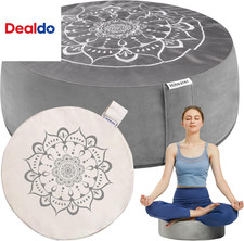 Meditation Cushion, Traditional Tibetan Meditation Pillow Velvet Cover - Large F