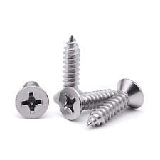  8 x 3/4" 100 pcs Flat Head Sheet Metal Screws, 304 Stainless x x