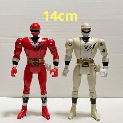 Kakuranger Doron Hero Ninja Red & White Figure 14cm Soft Vinyl Used