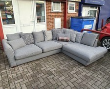 DFS Saphina Large Pillow Back Sofa Dark Grey – Deep Seats – Very Comfortable