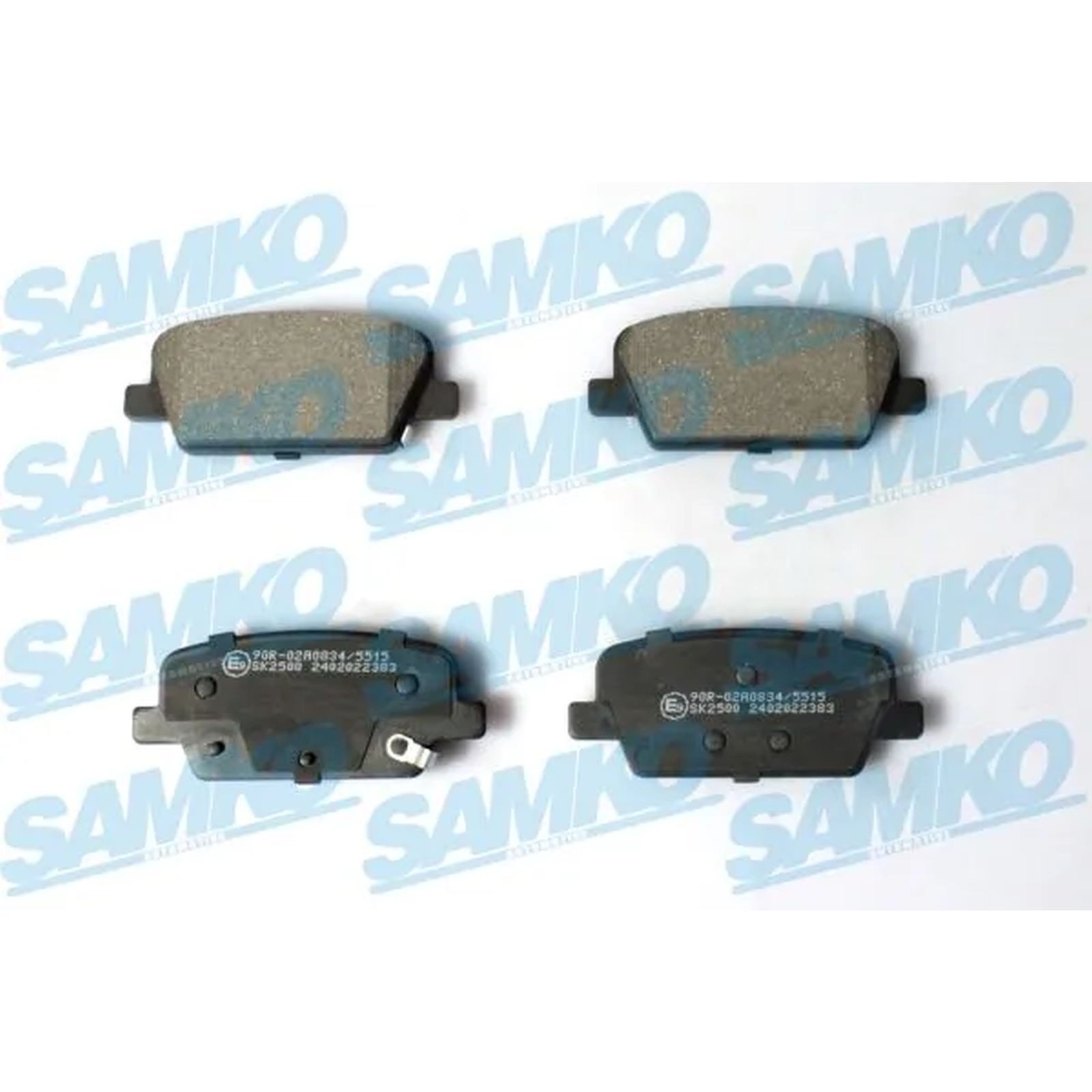 1x ORIGINAL® SAMKO Bremsbelagsatz, Scheibenbremse Hinten für Hyundai SANTA FE
