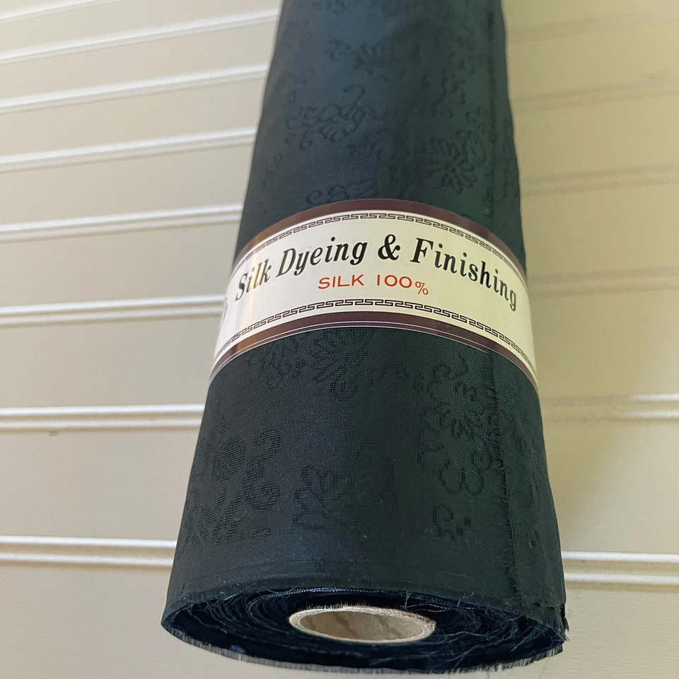 SILK Dark Blue , FABRIC 5 Yards x 22 Inches Wide or 180 Inches x 22 Wide - Image 2 of 4