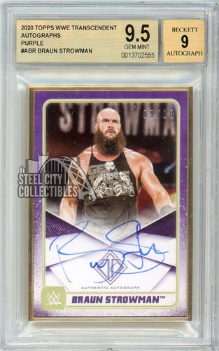 Braun Strowman [Purple] #A-BR 2020 Topps WWE Transcendent Autographs card