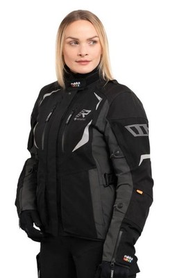 Motorradjacke wasserdicht laminiert RUKKA VENTURINA GoreTex schwarz