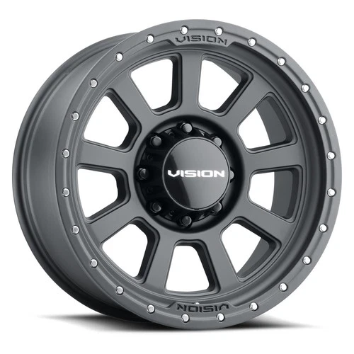 One 17x9 Vision 350 Ojos 6x5.5/6x139.7 12 Satin Black Wheel Rim 106.2