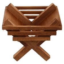 Mini Presepe Religioso in Legno Decorazione Scena Natalizia