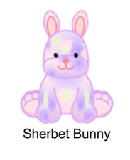 Webkinz Classic Sherbet Bunny Code Only - Virtual Pet Kinz Rabbit