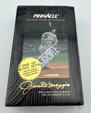 1993 Pinnacle Baseball Joe Dimaggio Set Signed Card #1 SEALED