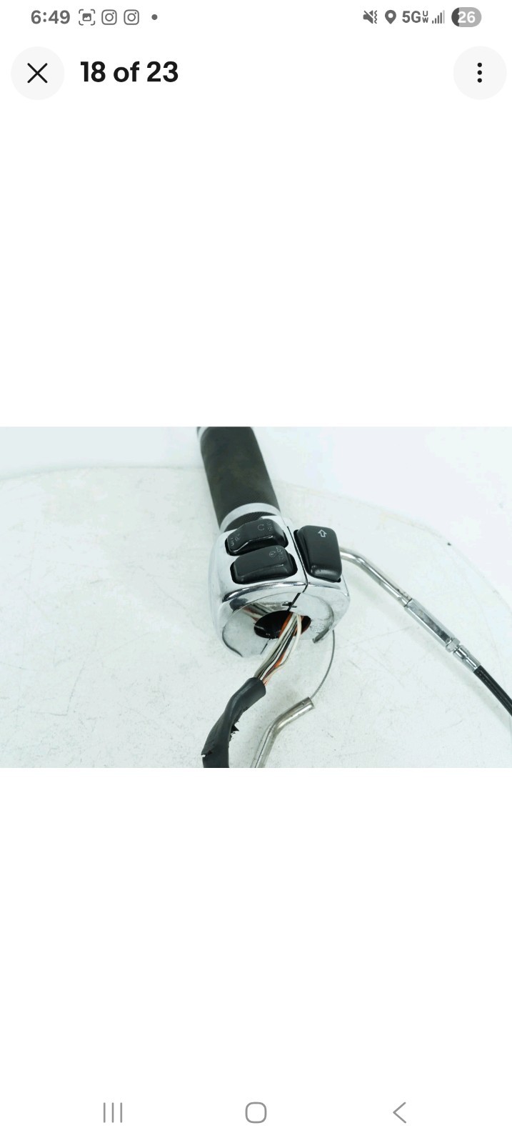 2001 Harley Softail FXSTDI Deuce OEM Right Engine Start Kill Switches Controls