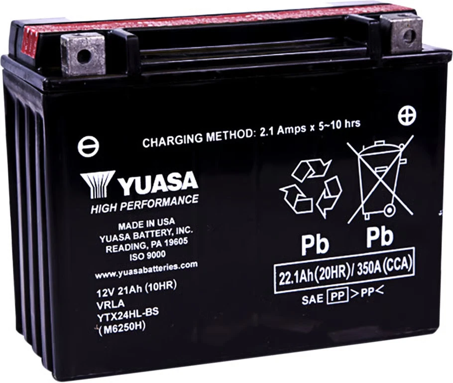 Batería Yuasa Alto Rendimiento Libre de Mantenimiento - YTX24HL-BS YUAM6250H Foto 2 de 4