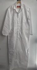 Red Kap Men's Twill Action Back Painter's Coverall Size 48 Regular White *READ..