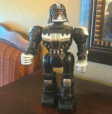 Walking Robot Black/Silver Toy Figure, Robot ...