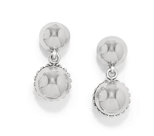 Brighton Pretty Tough Bold Stud Post Drop Earrings NWT $58