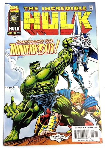 The Incredible Hulk #449 1st appearance of The Thunderbolts, 1997 Marvel NM-