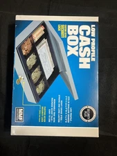 MMF Industries Steel Low Profile Cash Box with Security Lock 2 Keys