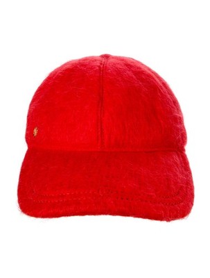 New Authentic Gucci GG Logo Mohair Orange Baseball Hat Size  display picture 2