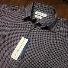 Mizzen + Main Mens Leeward Alderson Large Trim Fit Performance ButtonUp MSRP 125
