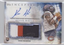 2015 Topps Inception Auto Jumbo Patch Kevin White #AJP-KW Jumbo Patch Auto 0o9
