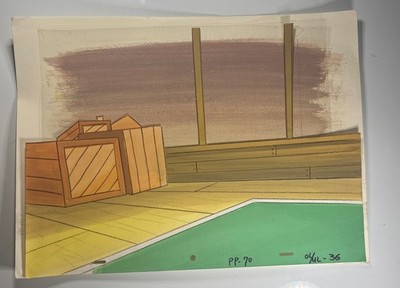 Animation cel BACKGROUNDS production art cels anime vintage cartoons Disney BG36
