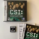 CSI Crime Scene Investigation Dark Motives Nintendo DS Game Complete Ubisoft