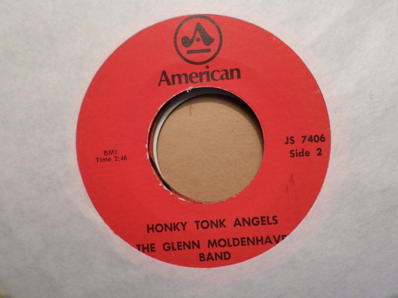 AMERICAN/CUCA 45 RECORD/GLENN MOLDENHAUER/HONKY TONK ANGELS/CONCERTINA HOLIDAY