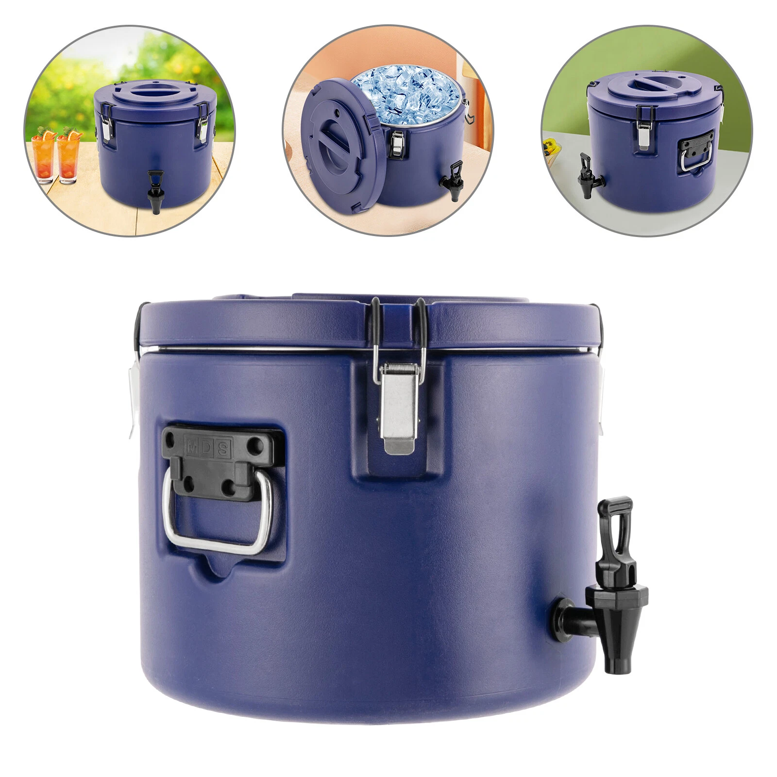 5-Gallon Beverage Cooler Water Jug Drink Insulated Dispenser 304 Steel Interior