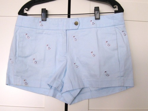 J.CREW - CHINO SHORTS mit BESTICKTEN SCHWÄNEN - Größe 6 - Bild 2 von 7