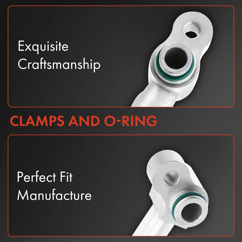 Línea de succión de manguera de refrigerante de aire acondicionado para Kia Optima Magentis 2001-2006 L4 2,4 L Foto 3 de 4