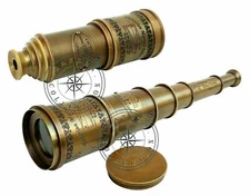 Nautical Antique Maritime Telescope 18" Marine Vintage Brass Spyglass Scope Gift