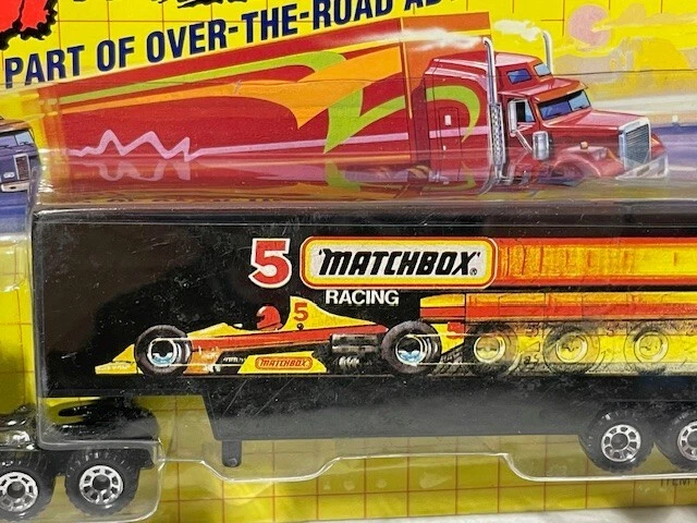 1992 Matchbox Super Rigs Over-The-Road #5 Racing COE Semi, NIB - Image 2 of 3