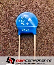 (10 pcs) S07K60 - B72207S0600K101 - Varistor THT 2-PIN - TDK EPCOS