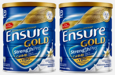 2 Tin Abbott En sure Gold Complete Nutrition Vanilla Flavored Milk Powder 800g