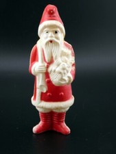 Vintage Christmas Irwin Celluloid Santa Claus 4" Ornament Decoration USA