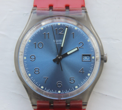 SWATCH GM415 BLUE CHOCO AG2003 NEW STRAP