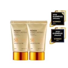 The Face Shop Power Long-Lasting  Sun Cream 50ml * 2pcs  SPF 50+ PA+++ K-Beauty