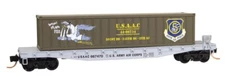 Micro-Trains 045 00 508 N Scale USAAC 50' Flat car w/"Special Deliver" Container