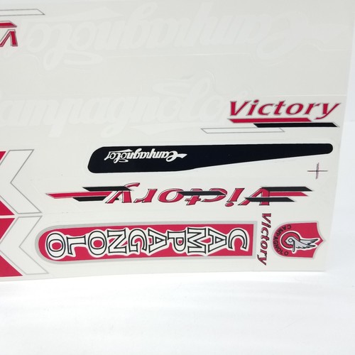 Campagnolo Victory Frame Decals Sticker Set Bicycle Cycling White Red Black - Picture 5 of 8