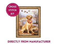 RIOLIS Counted Cross Stitch Kit 1399 Labrador- Cute Dog in the Nature-Portrait
