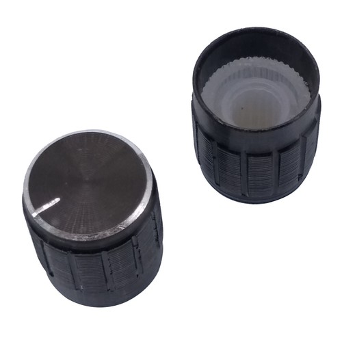 Potenciómetro de control de tono de volumen CD de alta fidelidad 10 piezas de aluminio 6 mm negro - Imagen 2 de 4