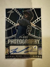 Michael Harris II (RC) - 2021 Leaf Flash Photography Navy AUTO #/99,  Braves