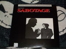 Sabotage Criterion Laserdisc LD Alfred Hitchcock Free Ship 50