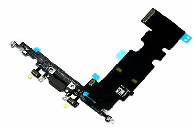für iPhone 8 Plus Ladebuchse Flex USB Dock Connector Audio Buchse Mikrofon Black