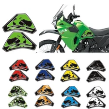 For KAWASAKI KLR650 2021-2023 3D Gel Fuel Tank Side Knee Grip Pad Decal Sticker