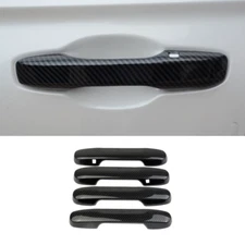 Carbon Fiber Car Door Handles Cover Trim 4pcs For Honda Civic Sedan 2022-2025
