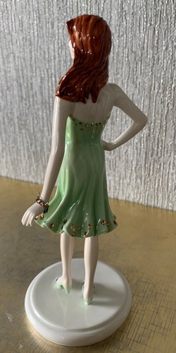COALPORT CHINA LADY FIGURE DOLL BIRTHSTONE MAY EMERALD PERFECT CONDITION - Picture 5 of 7