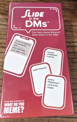 What Do You Meme? Slide In The DMs  Adult Party Game New Sealed