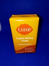 Lume Triple Milled Soap Rich Moisture & Gentle Cleansing 5oz Toasted Coconut