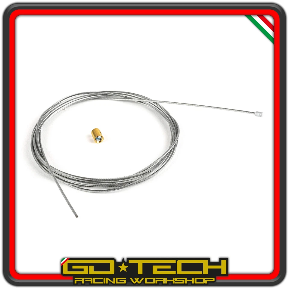 KIT CAVO ACCELERATORE MOTO SCOOTER con GUAINA NERA TEFLON FILO GAS 2m UNIVERSALE - Imagen 4 de 4