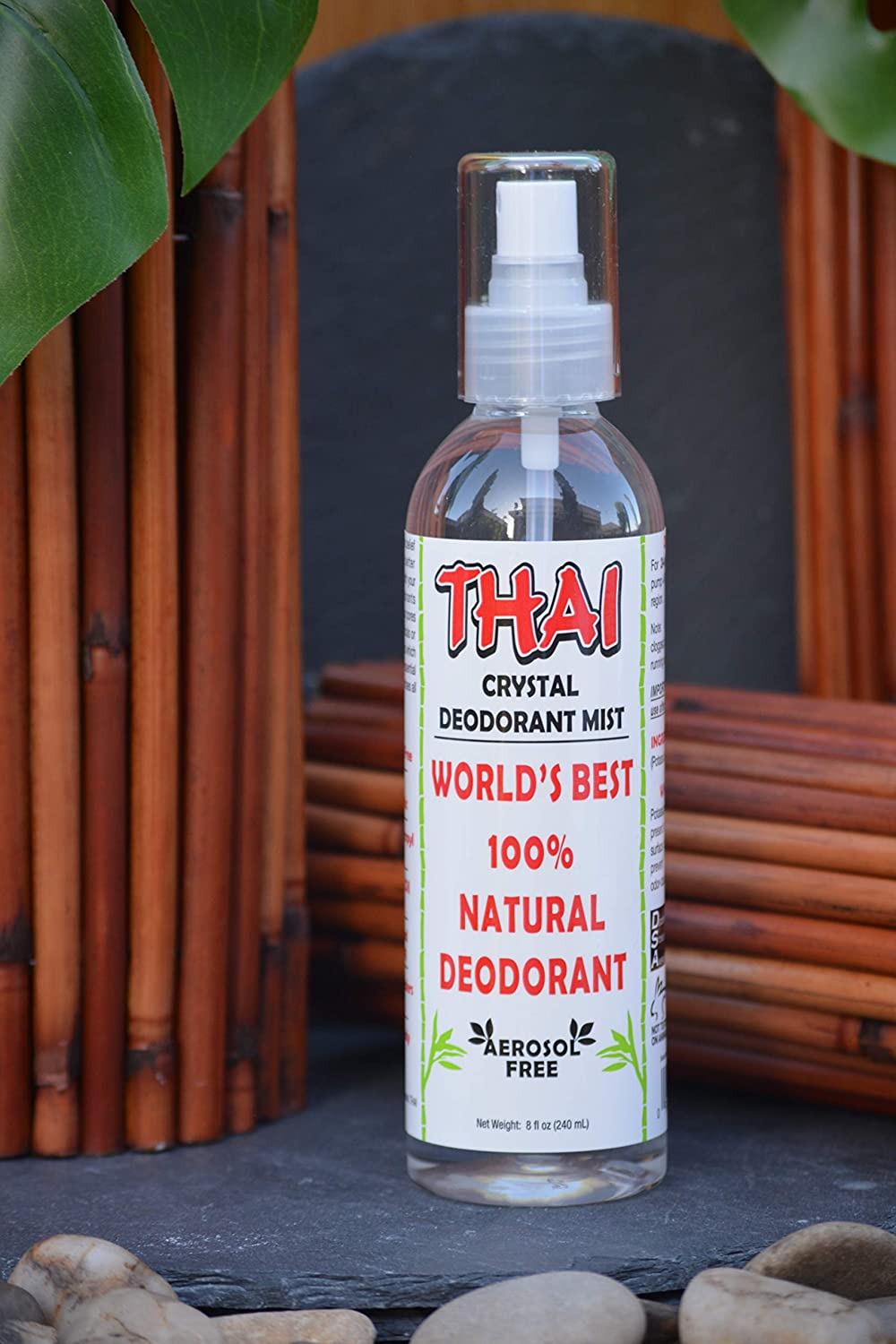 THAI Natural Crystal Deodorant Mist Spray 8 Fluid Ounces 689990688537