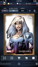 Topps Marvel Collect Gold Base SILVER SABLE Ultimate Universe Digital - 400cc